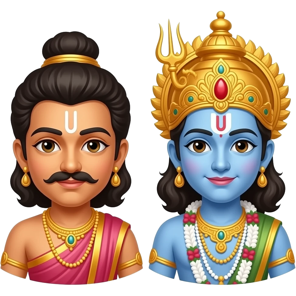 Perumal and Krishna emoji