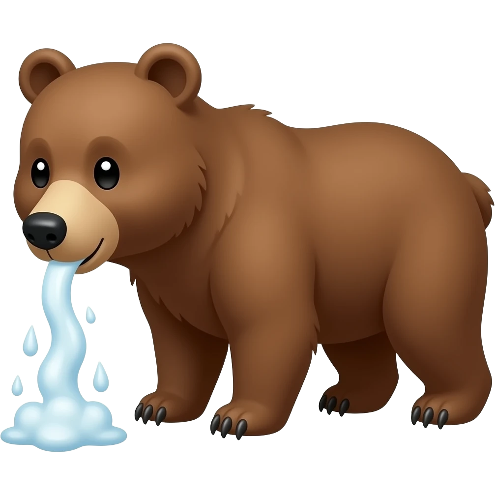 jet pooping on bear emoji