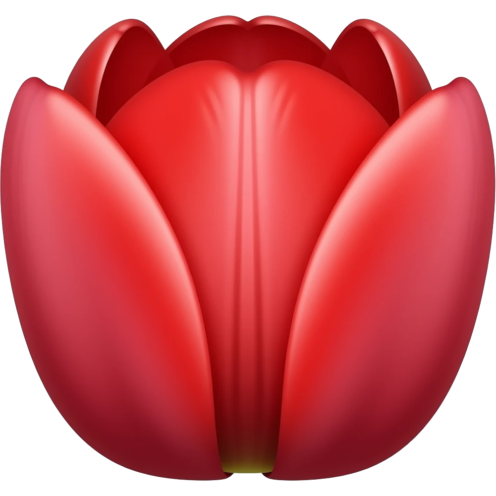 Red tulip emoji