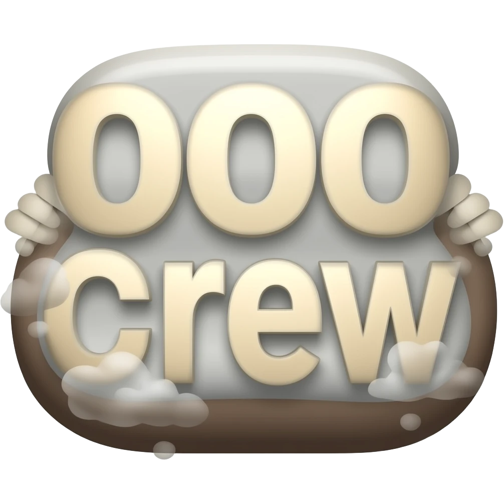 the words poo crew emoji