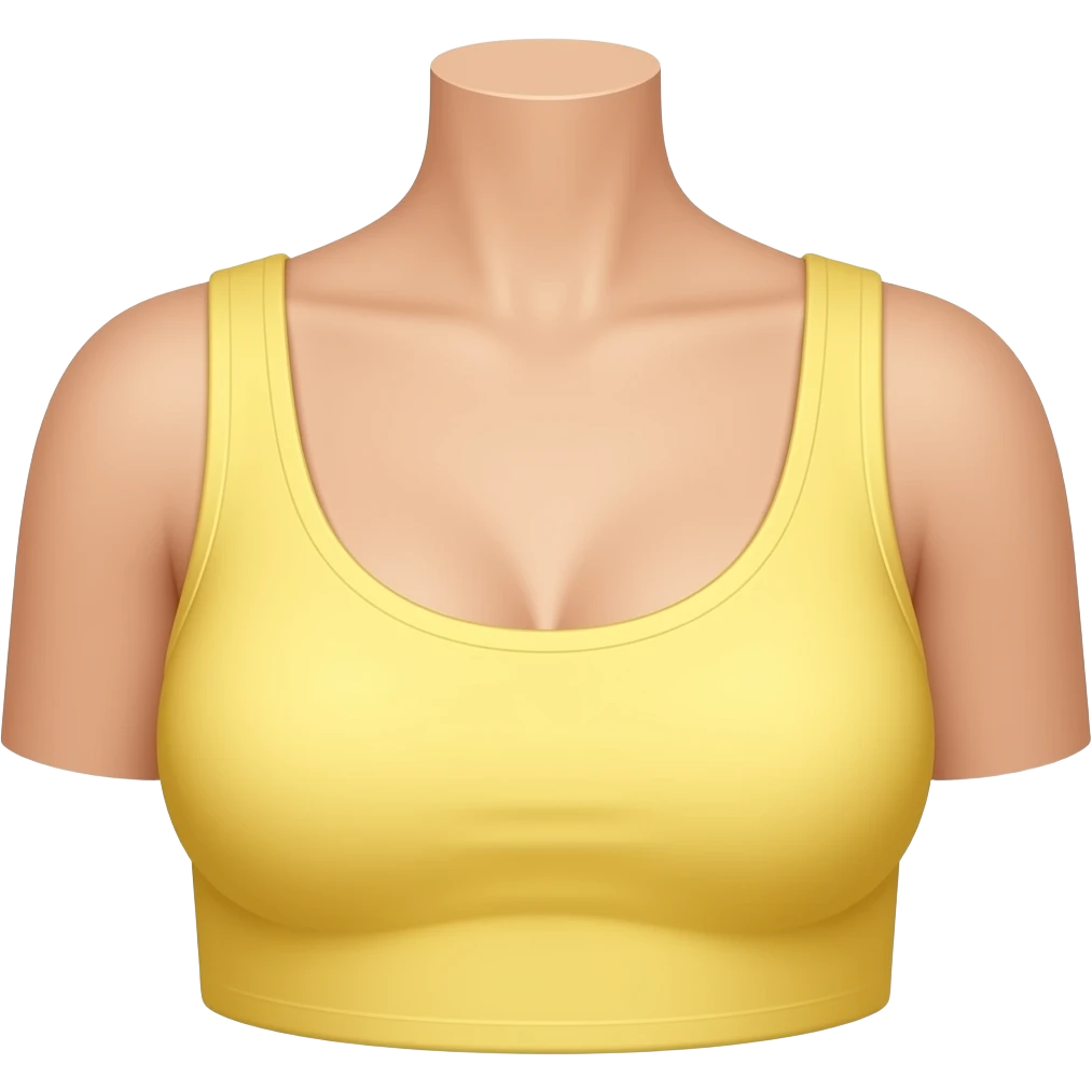 Yellow Female chest emoji no head no arms emoji