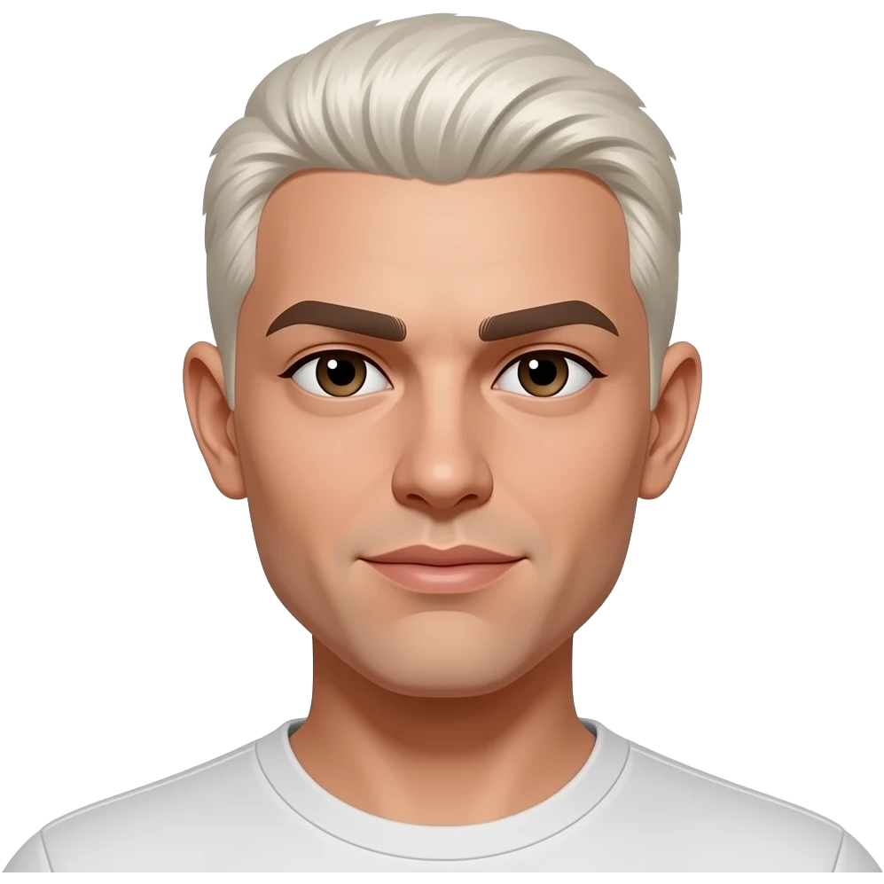 the scalp hair cut shorter much shorter. Very very short almost bald still to long.a platinum blonde color and a copper color skin tone no blonde eyebrows , pjease a lighter skin tone emoji