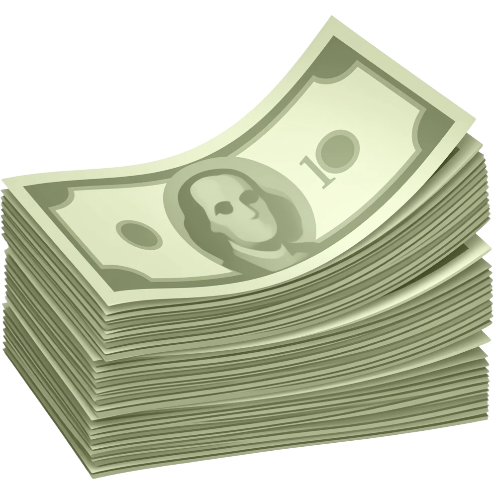 pile of banknotes emoji
