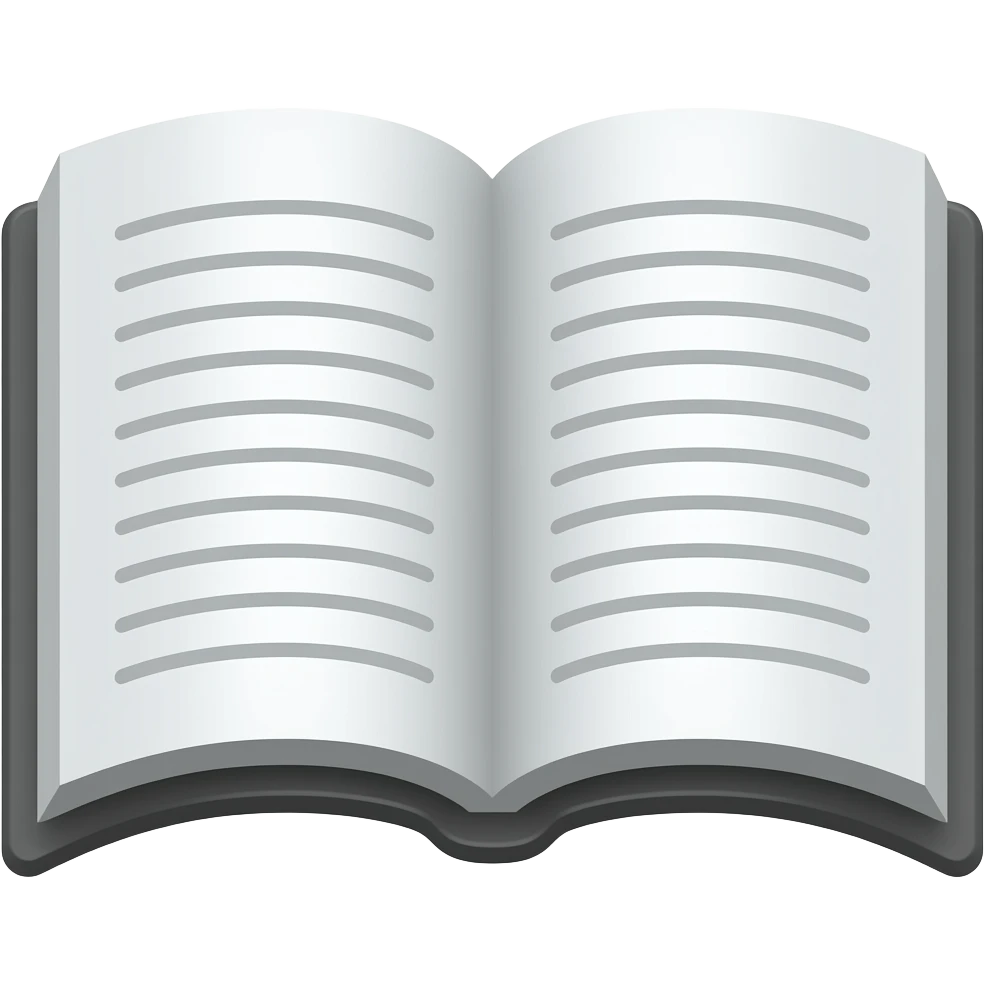 genera un icono de un libro abierto emoji