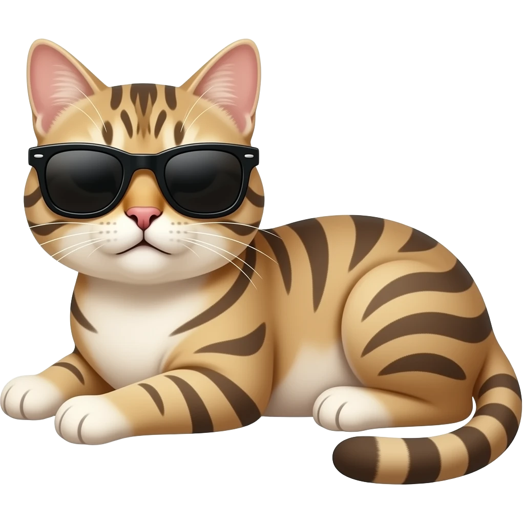 Cat wearing sunglasses emoji