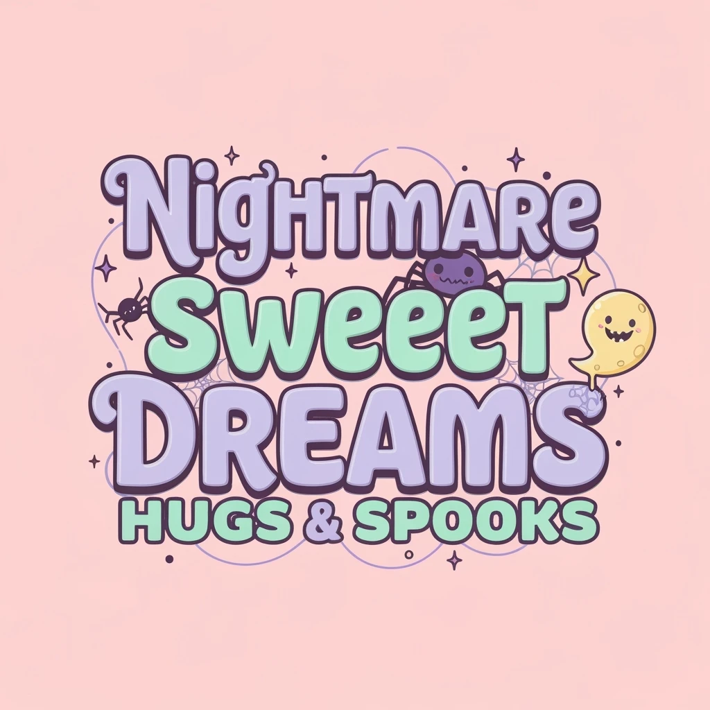 pastel horror banner, cute, expressive, minimal, variation 2 emoji
