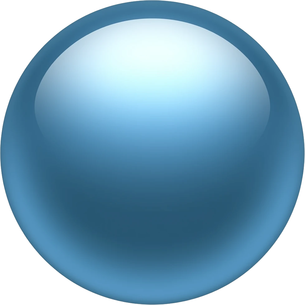 Blue pearl emoji