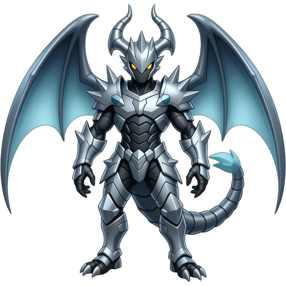 Cool Edgy Shiny Ethereal Monsterous Legendary Scizor-Deoxys-Flygon-hybrid full body emoji