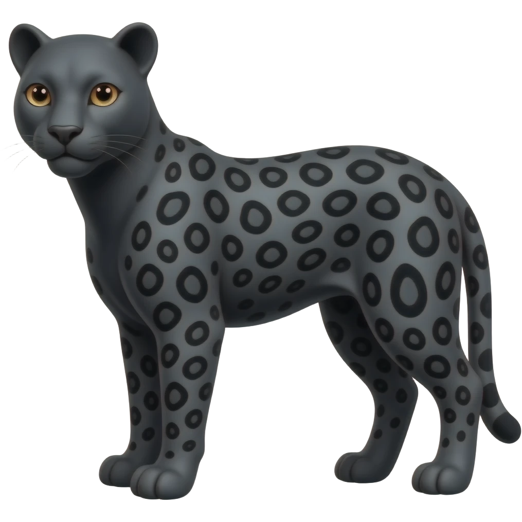 Black Cheetah emoji