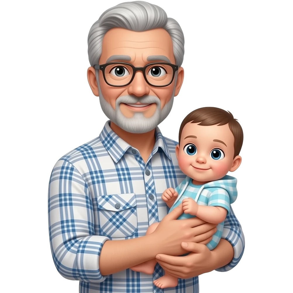 old mather-with-a-baby-in-his-arms emoji