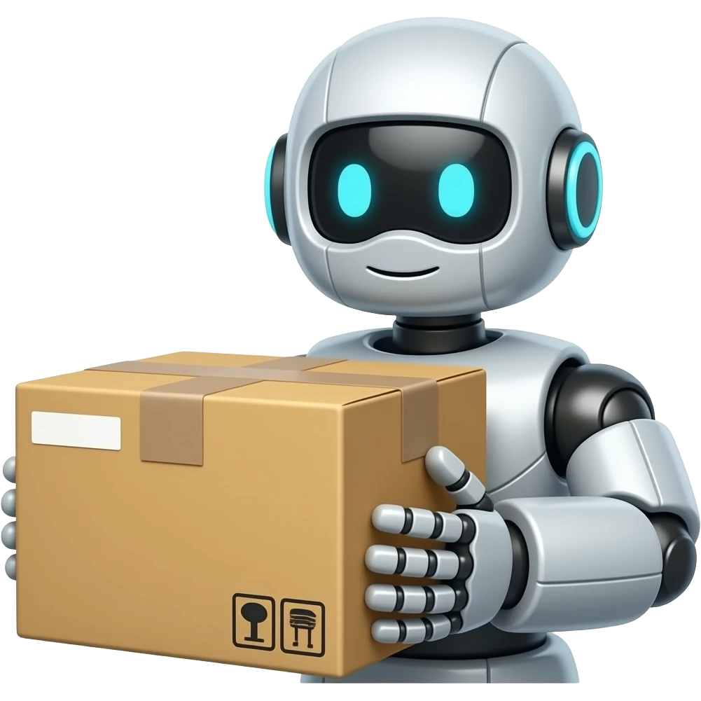 Robot delivery emoji