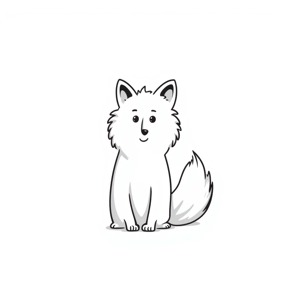 Arctic fox emoji