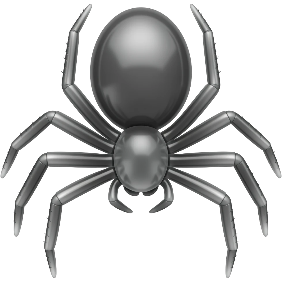 I want a black and white transparent spider imoji like this ༗ not like thus emoji