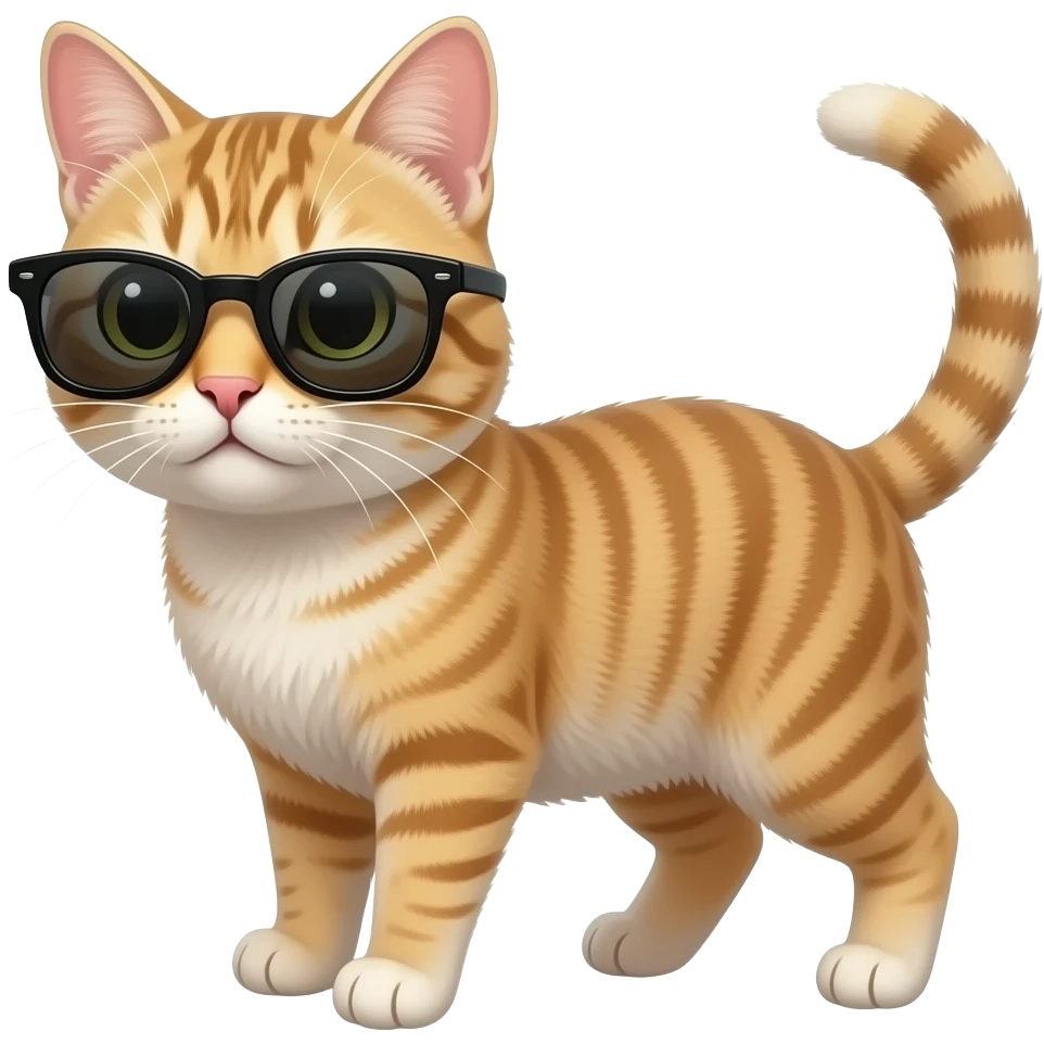 Cat wearing sunglasses emoji