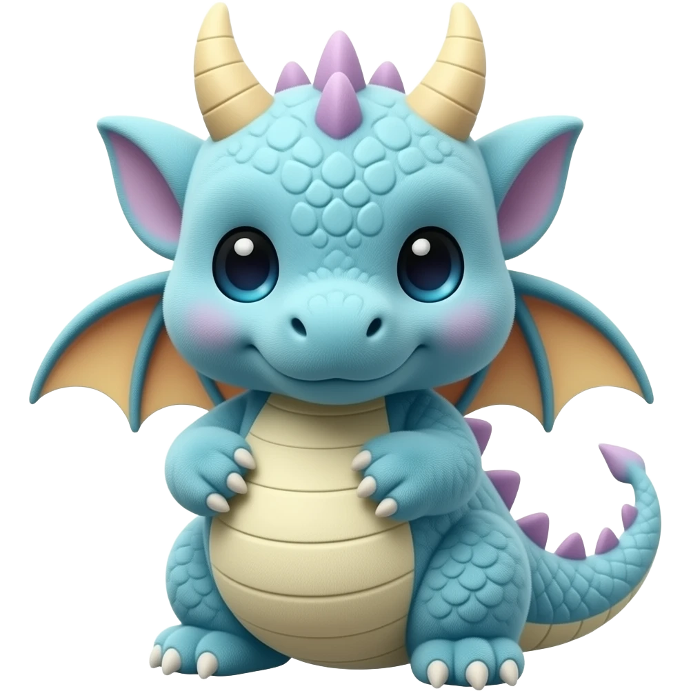 cute stuffed dragon emoji