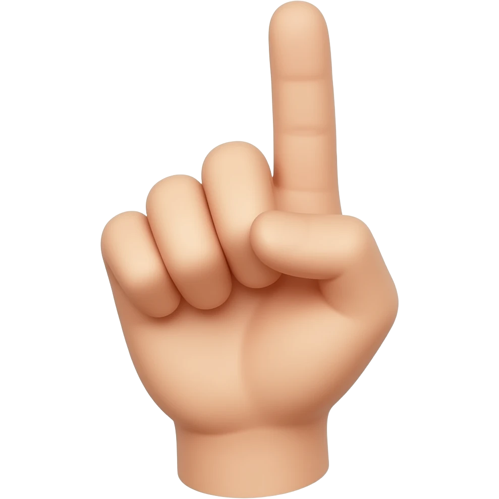 finger gesture of mini size emoji