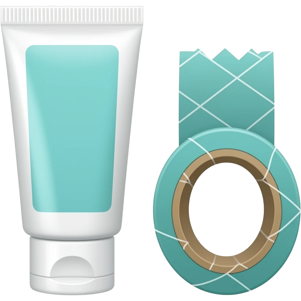 toothpaste and Tape Floss emoji