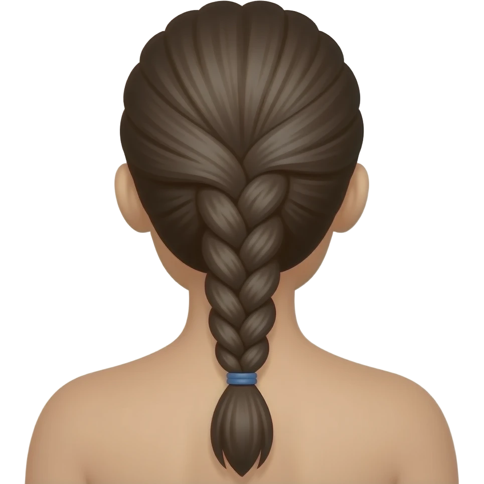 kosa hair on back emoji