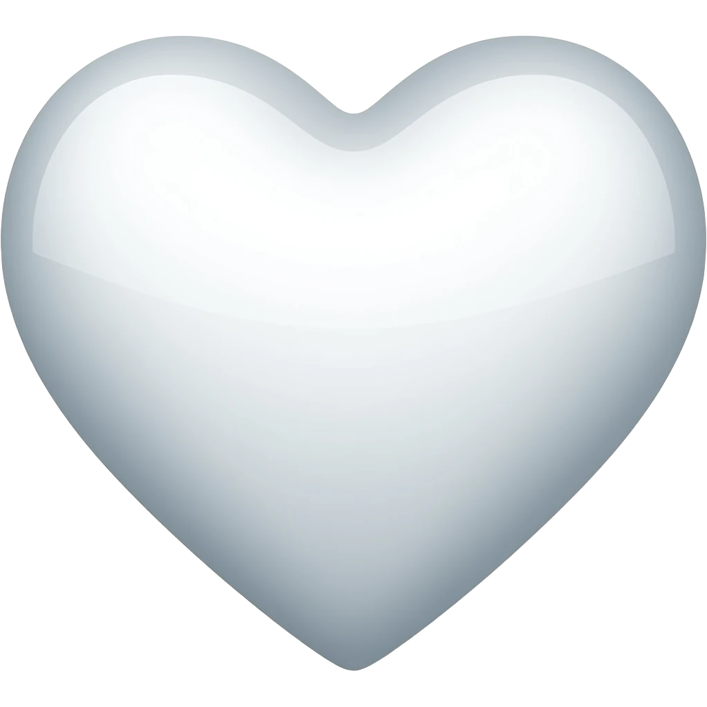 сердечко белое emoji