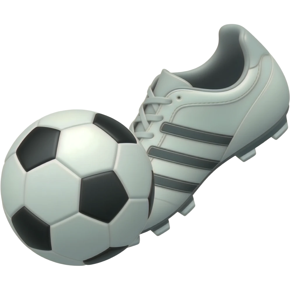 soccer shoe passing ball emoji