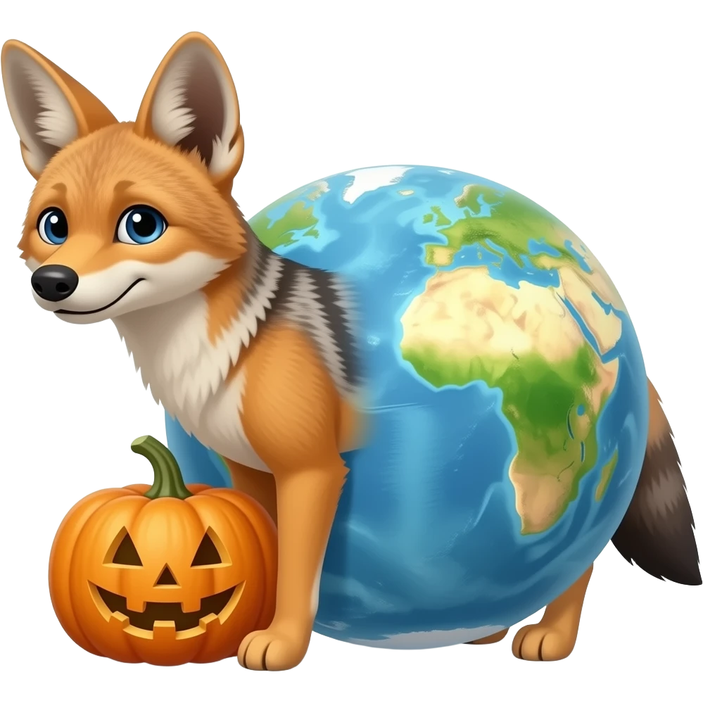 earth jackal pumpkin emoji