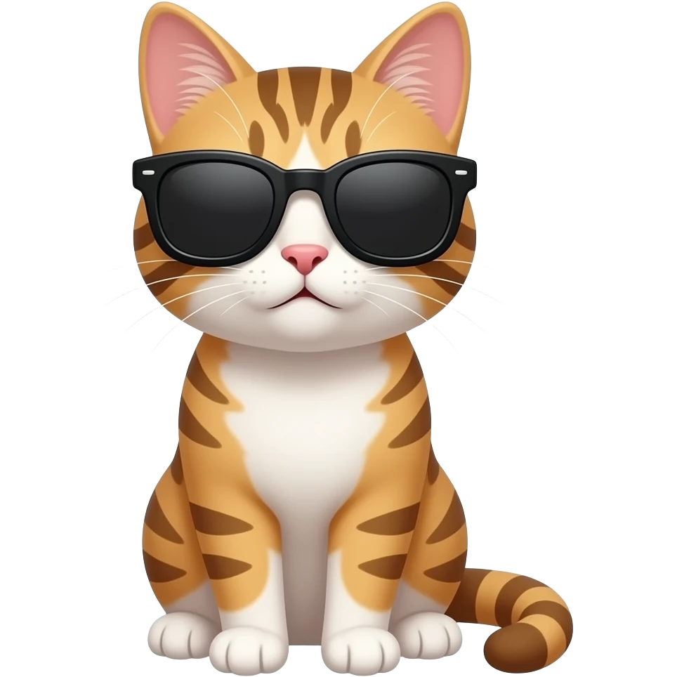 Cat wearing sunglasses emoji
