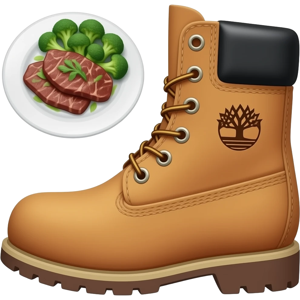 Beef and Broccoli Timberland boots emoji