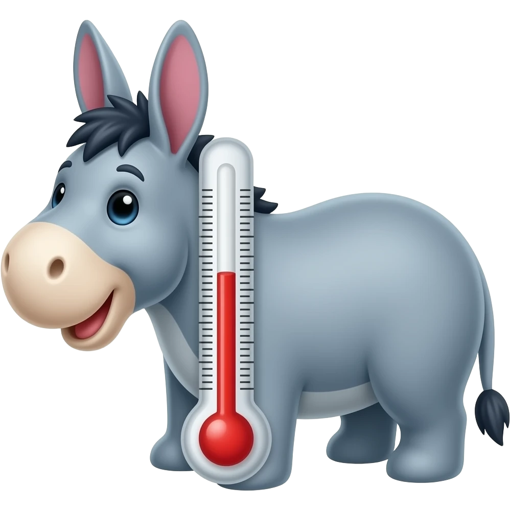 eeyore thermometer emoji