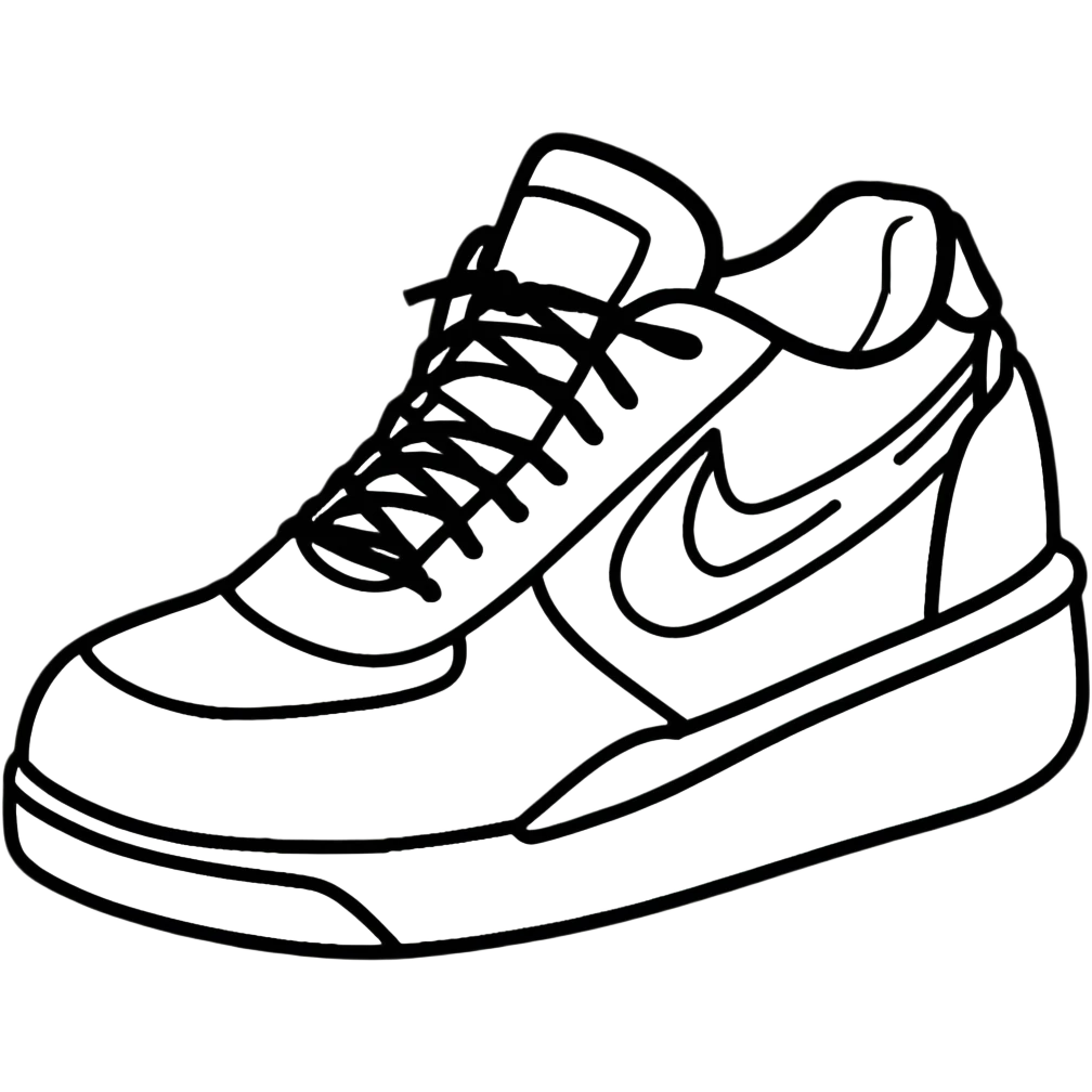 Colorful sneaker shoe with laces emoji