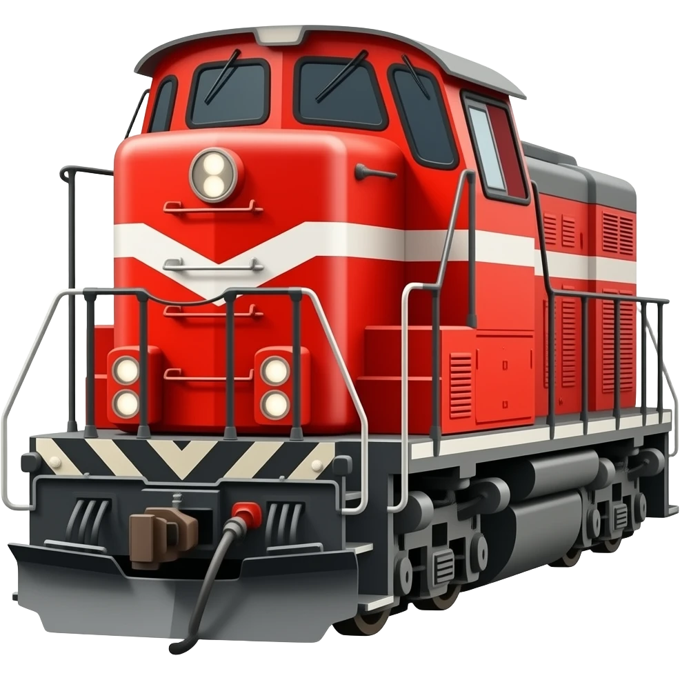 Emoji red diesel locomotive emoji
