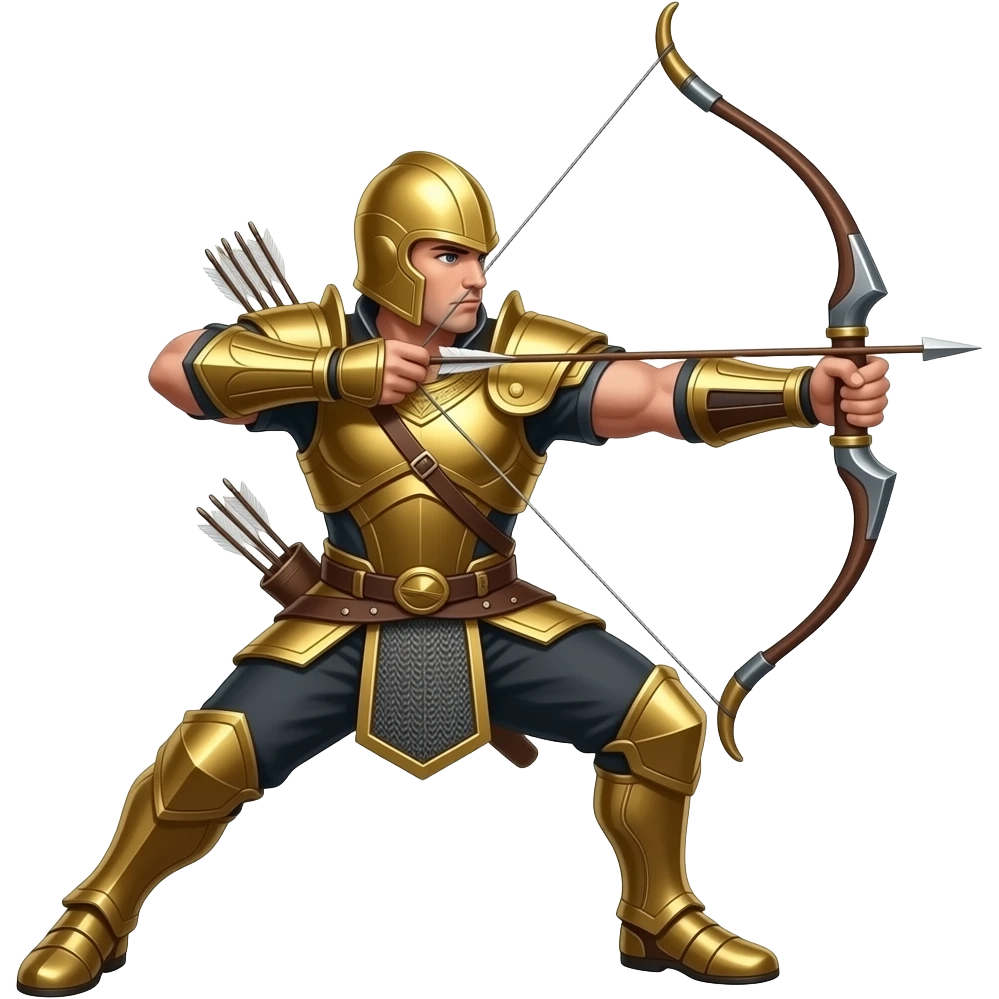 Golden archer emoji