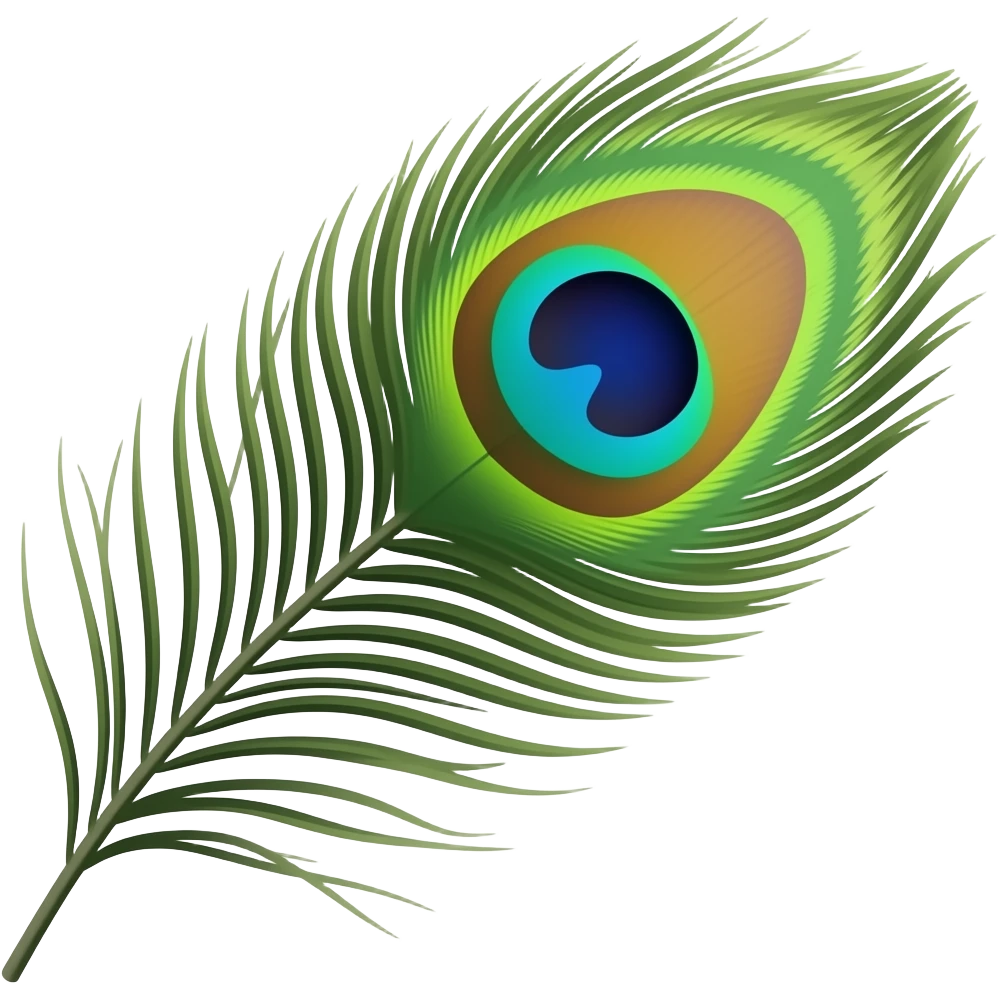 Peacock feathers emoji