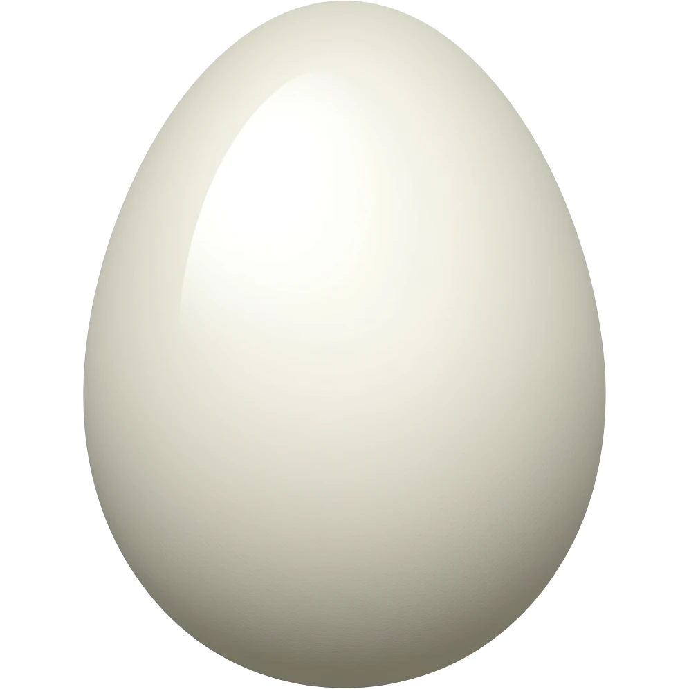 a white egg emoji