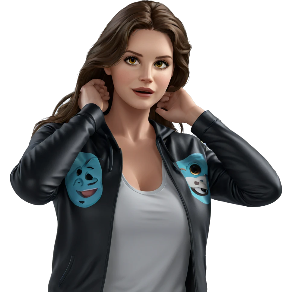 realistic portrait of girl emoji