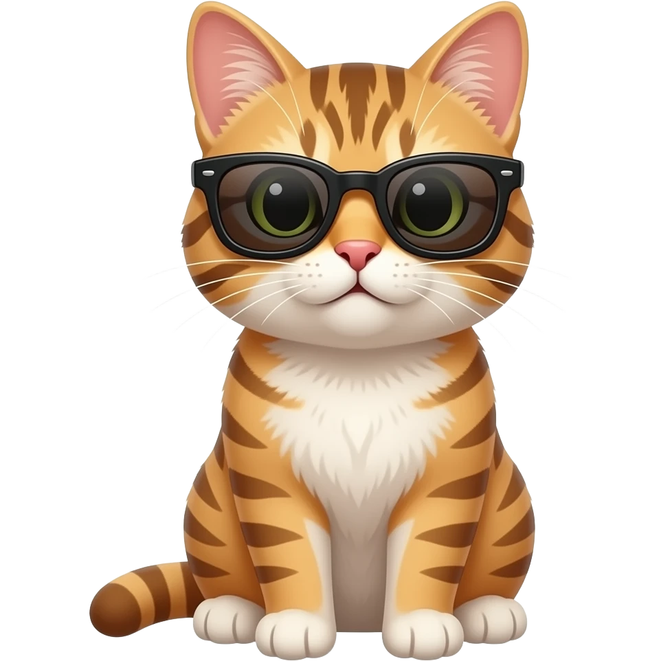 Cat wearing sunglasses emoji