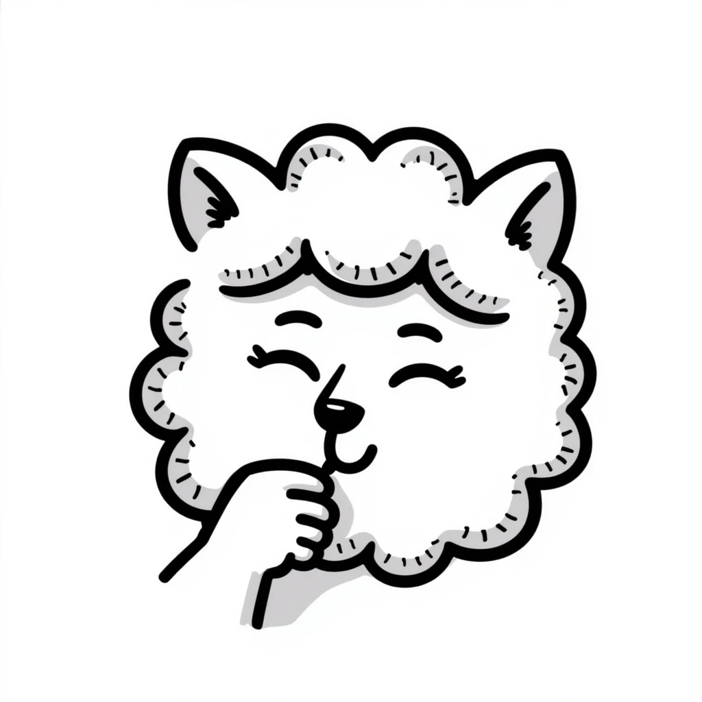 A furry thinking emoji emoji