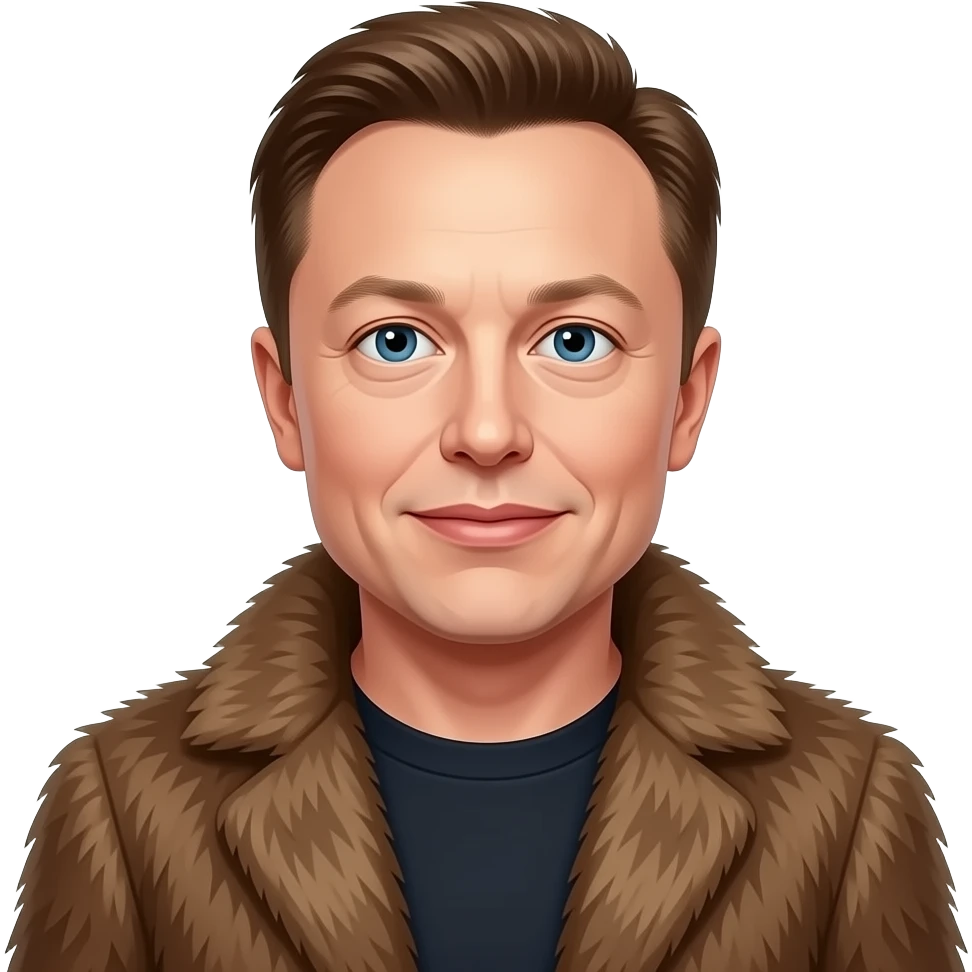 Elon Musk in a furry suit emoji