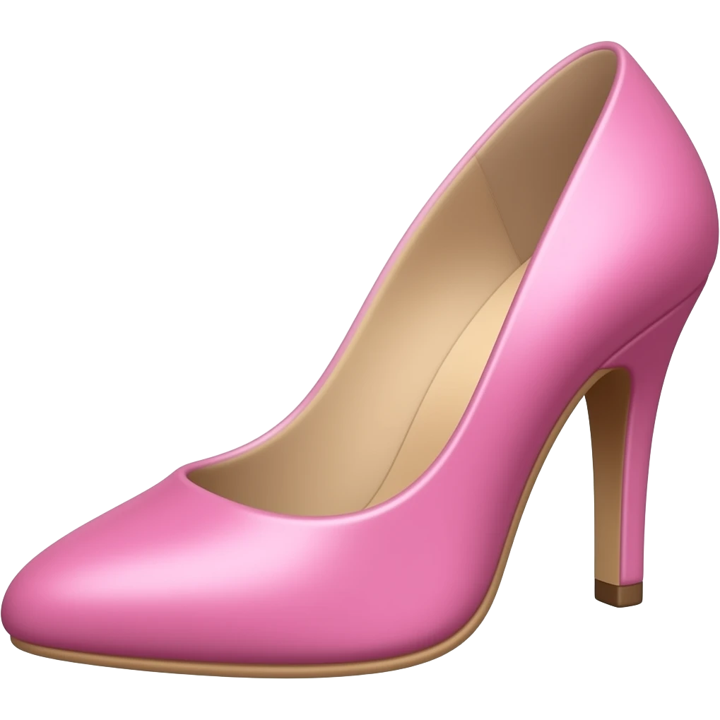розовая туфелька на каблуках emoji