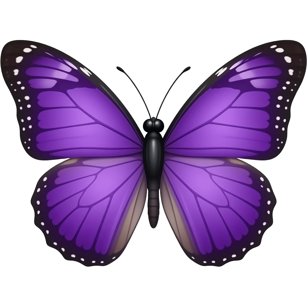 Purple colour butterfly emoji