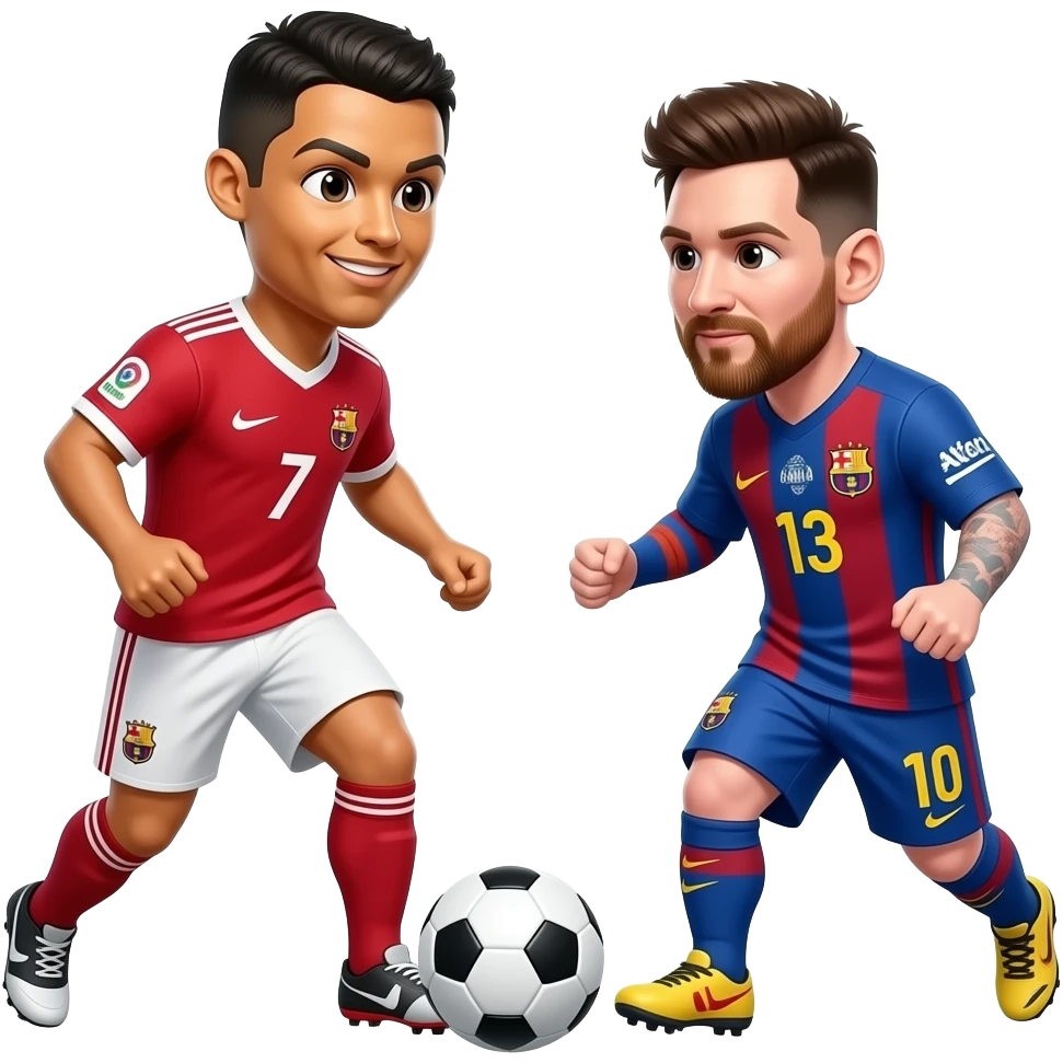 Ronaldo ve messi maç tapsınlar emoji