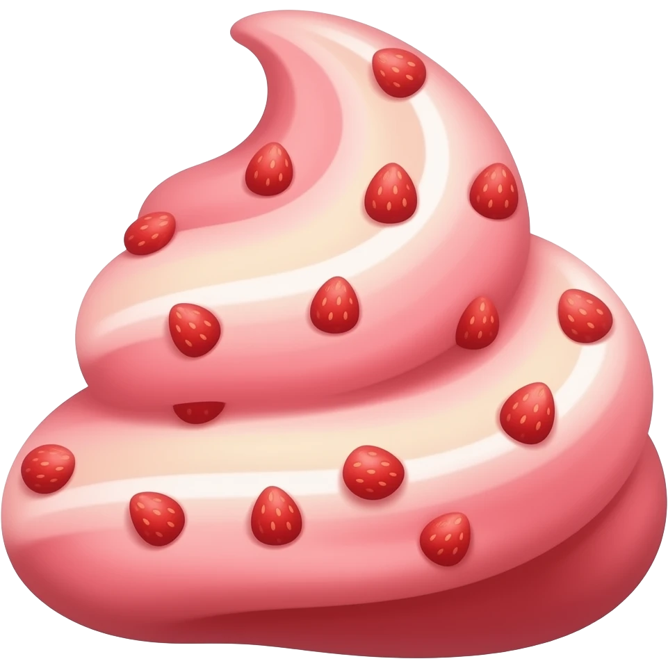 Make this look like strawberry flavour emoji