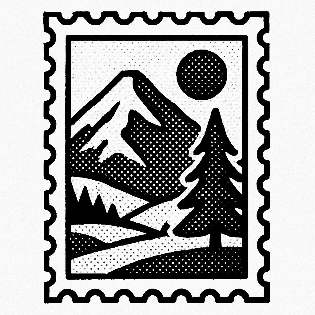postage stamp emoji