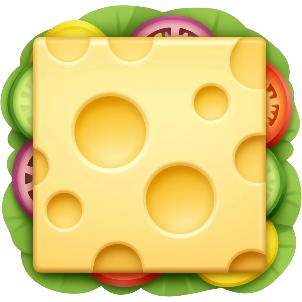 CHEESE TOAST WITH VEGGIE emoji