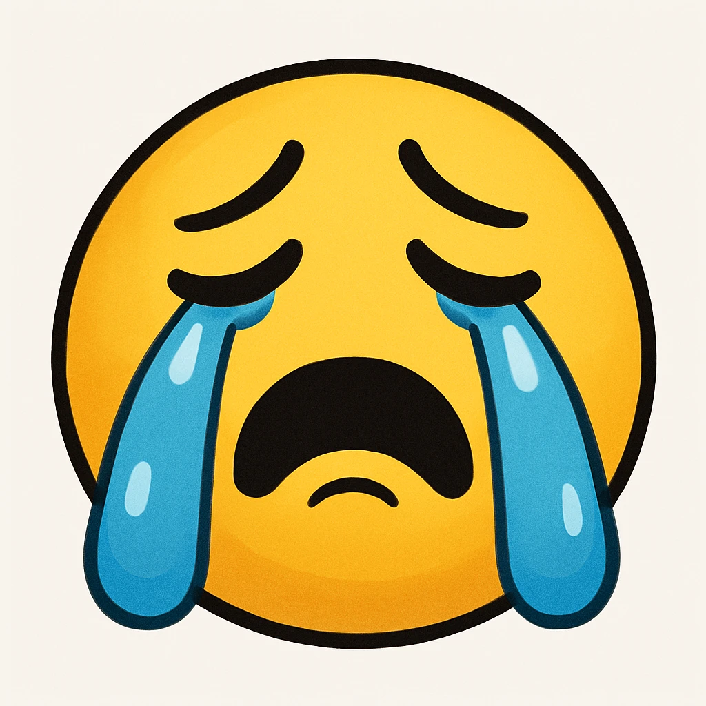 crying face emoji emoji