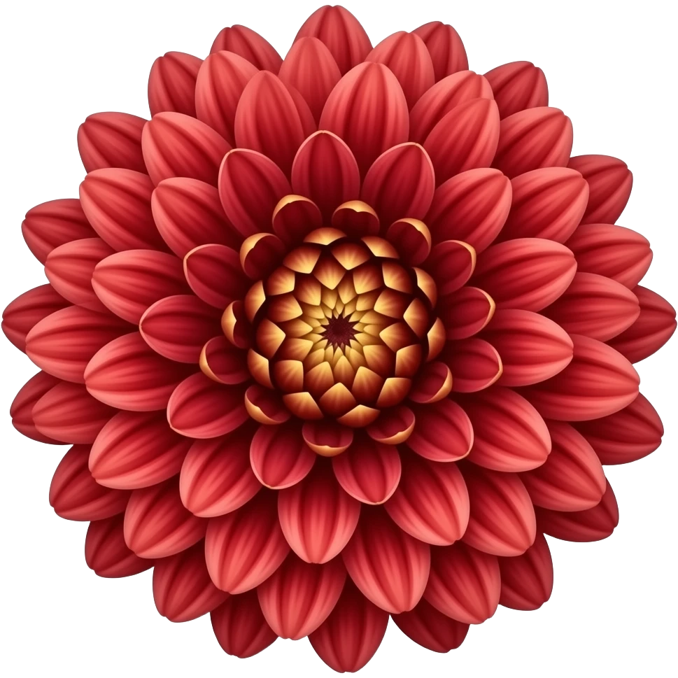 chrysanthemum flower full red emoji