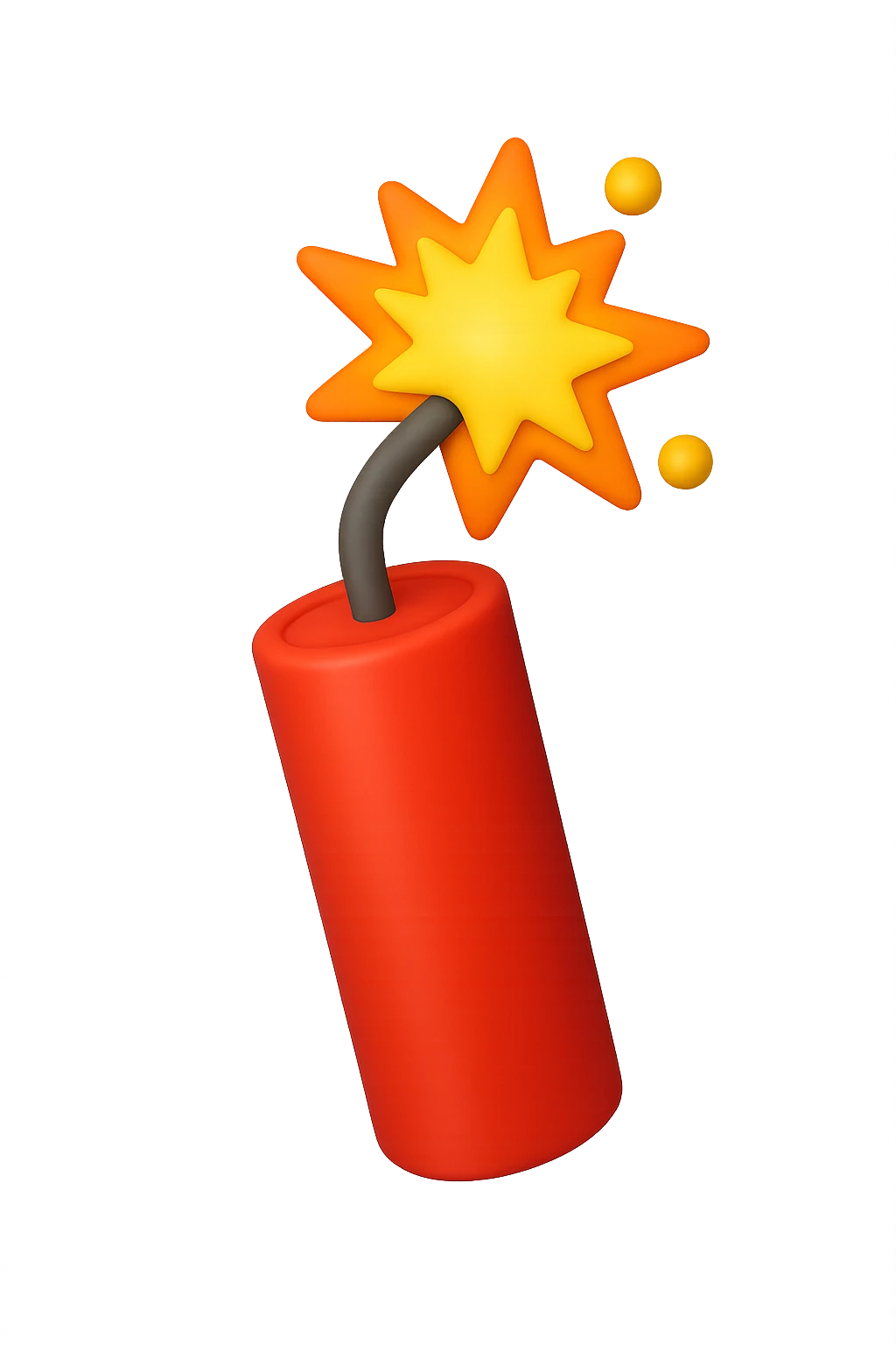EMOJI STILE IPHONE 3D DI unA dinamite CHE SCOPPIA emoji