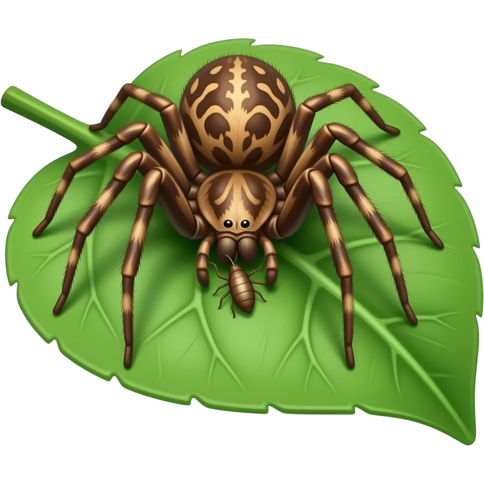 Cover photo with spider eating aphid emoji