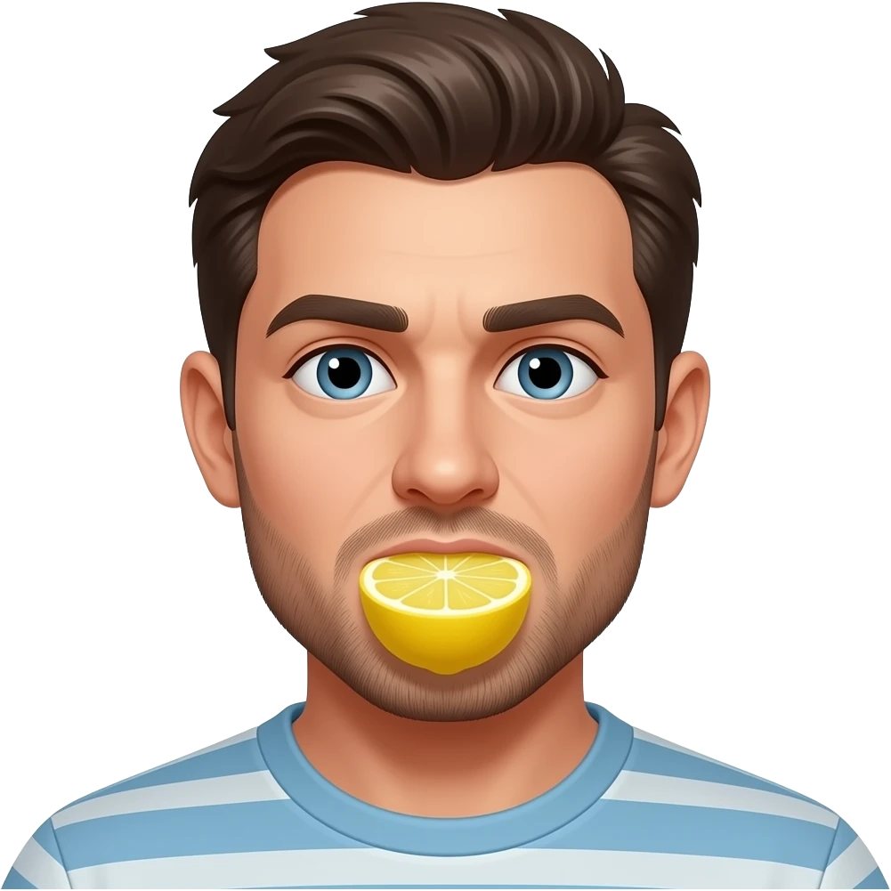 lemon suck by a man emoji