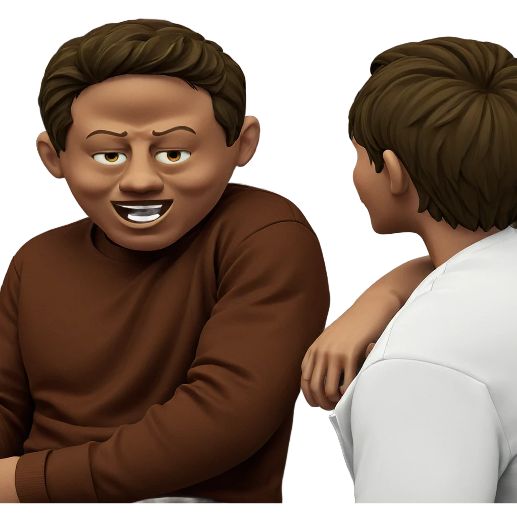 boys having fun together emoji