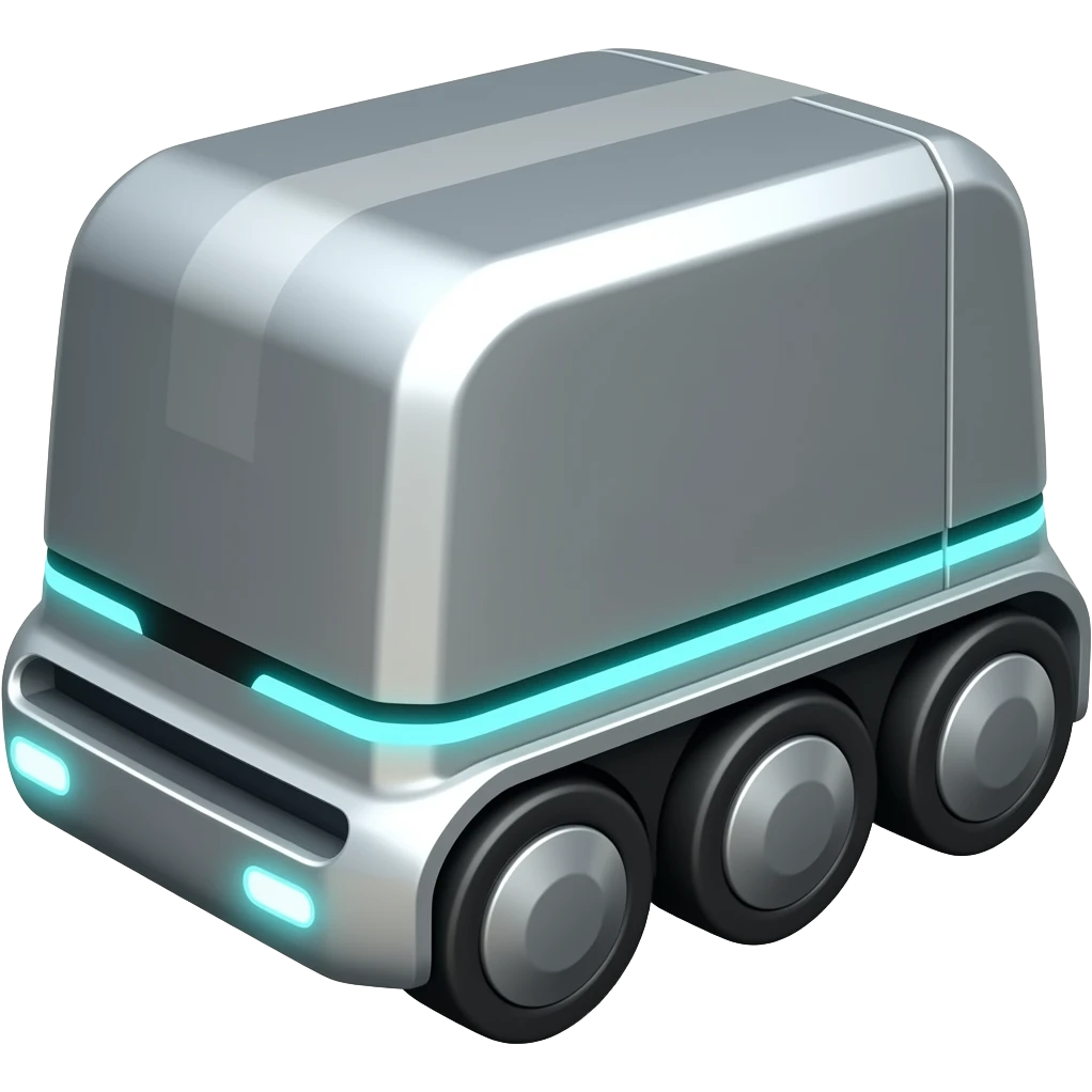 Square delivery robot emoji